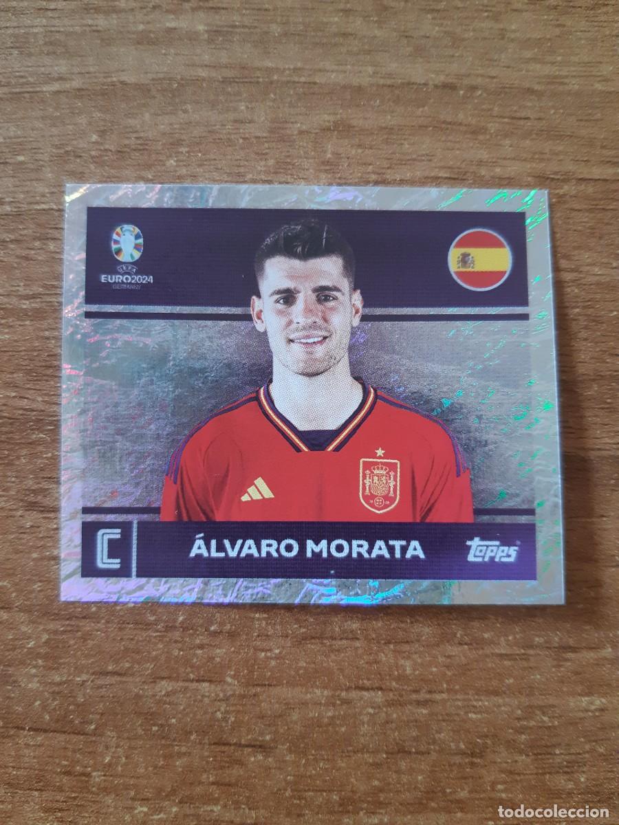 Fu&szlig;ball-Sticker: ESP 2 ALVARO MORATA CAPTAIN ESPA&Ntilde;A EURO 2024 TOPPS STICKERS EUROCOPA ALEMANIA 2024. NUEVO SIN PEGAR