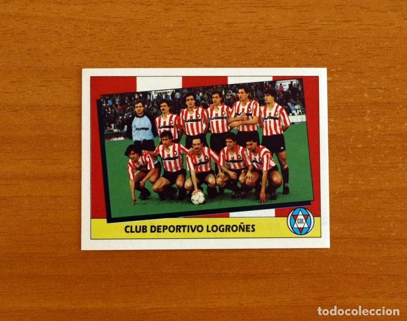 Figurine di Calcio: Logro&ntilde;&eacute;s - Alineaci&oacute;n - Equipo - Ediciones Este Liga 1987-1988, 87-88 - Cromo Nunca pegado