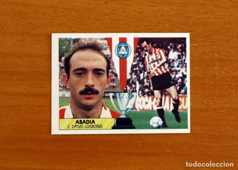 Fu&szlig;ball-Sticker: Logro&ntilde;&eacute;s - Abadia - Ediciones Este Liga 1987-1988, 87-88 - Nunca Pegado