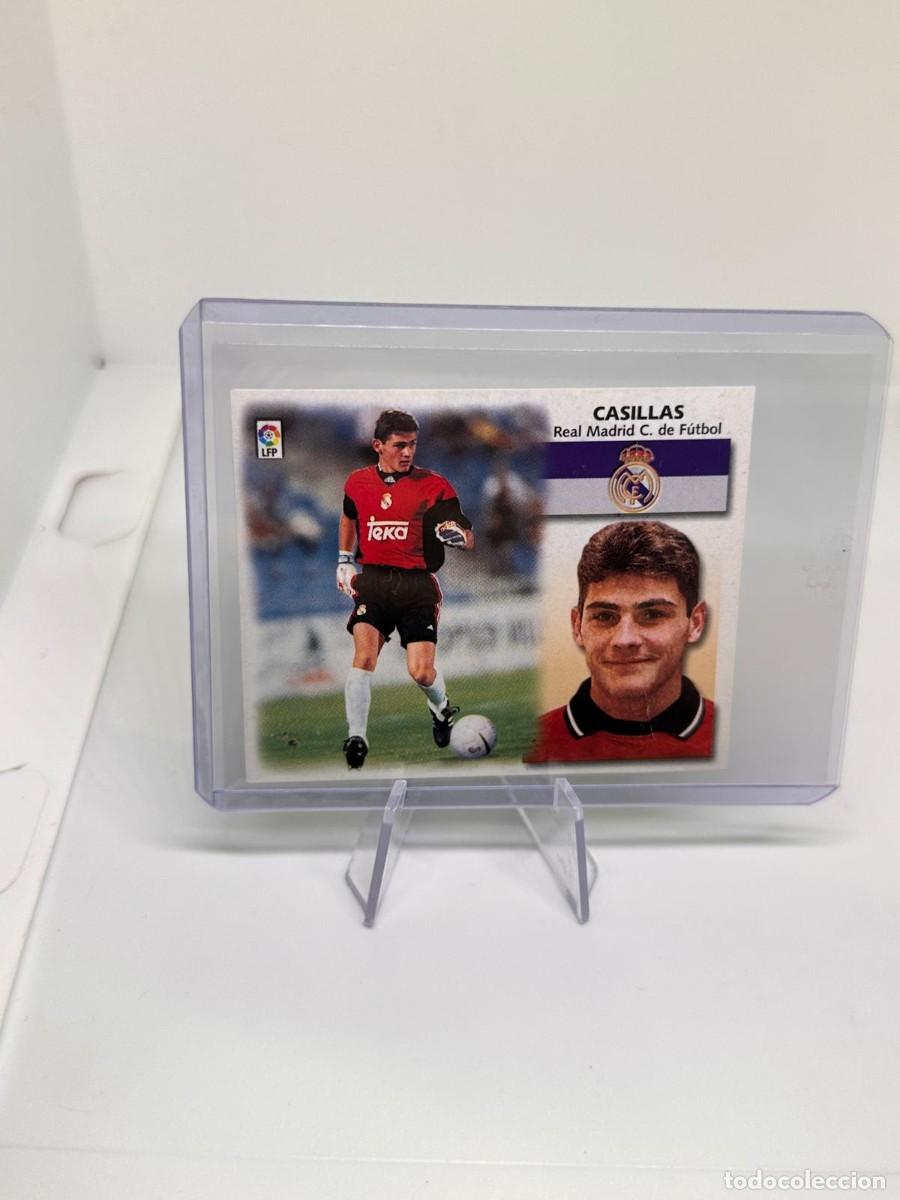 Figurine di Calcio: Rookie Casillas Ultimos Fichajes N&ordm;10 Bis Liga Este 1999 2000 sin pegar