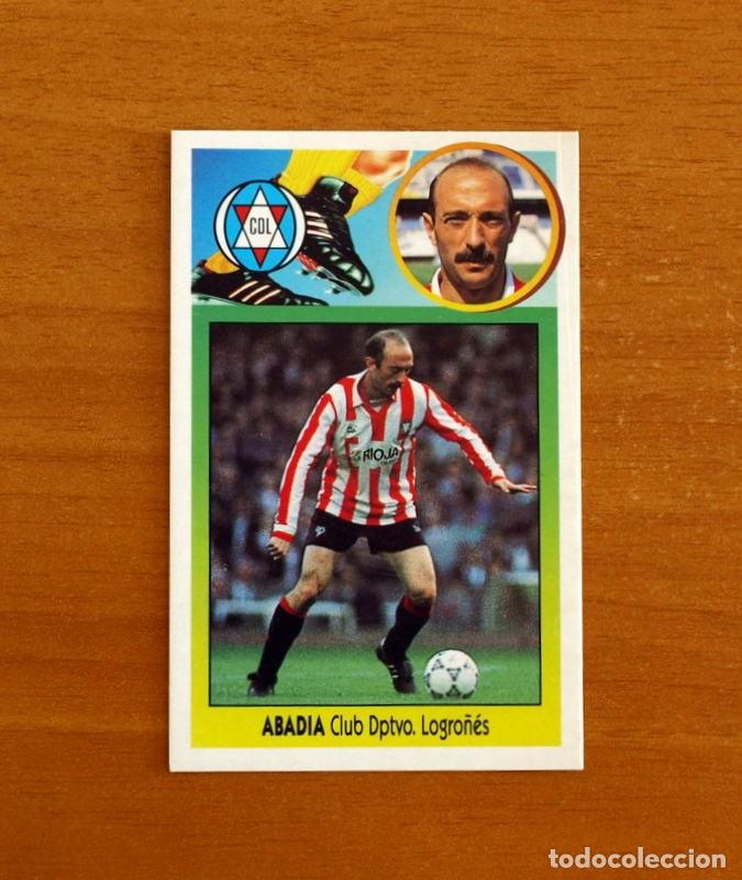Figurine di Calcio: Logro&ntilde;es - Abadia - BAJA - Ediciones Este Liga 1993-1994, 93-94 -De cart&oacute;n Nunca Pegado