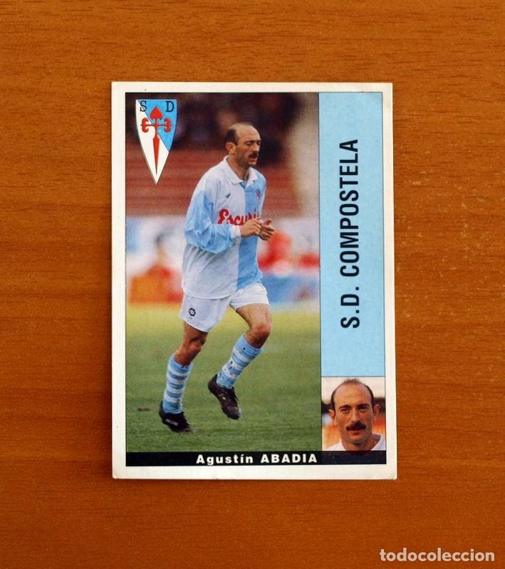 Fu&szlig;ball-Sticker: Compostela - Abadia - Editorial Panini Liga 1995-1996, 95-96 - Nunca pegado