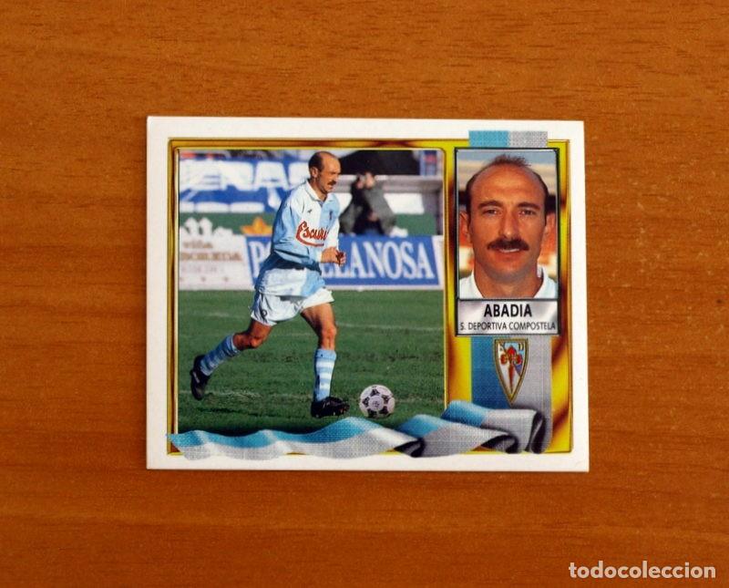 Cromos de f&uacute;tbol: Compostela - Abadia - Ediciones Este Liga 1995-1996, 95-96 - Nunca pegado