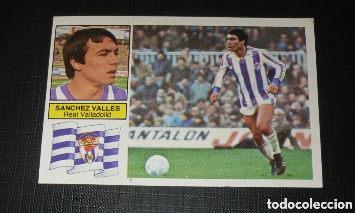 Football Stickers: Cromo Sanchez Valles Real Valladolid Ed. Este Liga 1982 1983 82-83 Sin pegar, nunca pegado