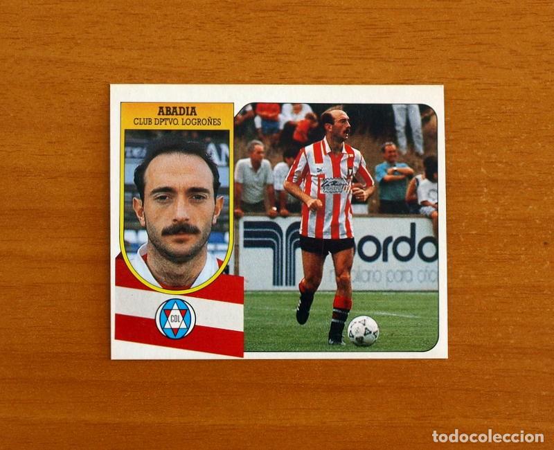 Cromos de f&uacute;tbol: Logro&ntilde;&eacute;s - Abadia - Ediciones Este Liga 1991-1992, 91-92 - Nunca pegado