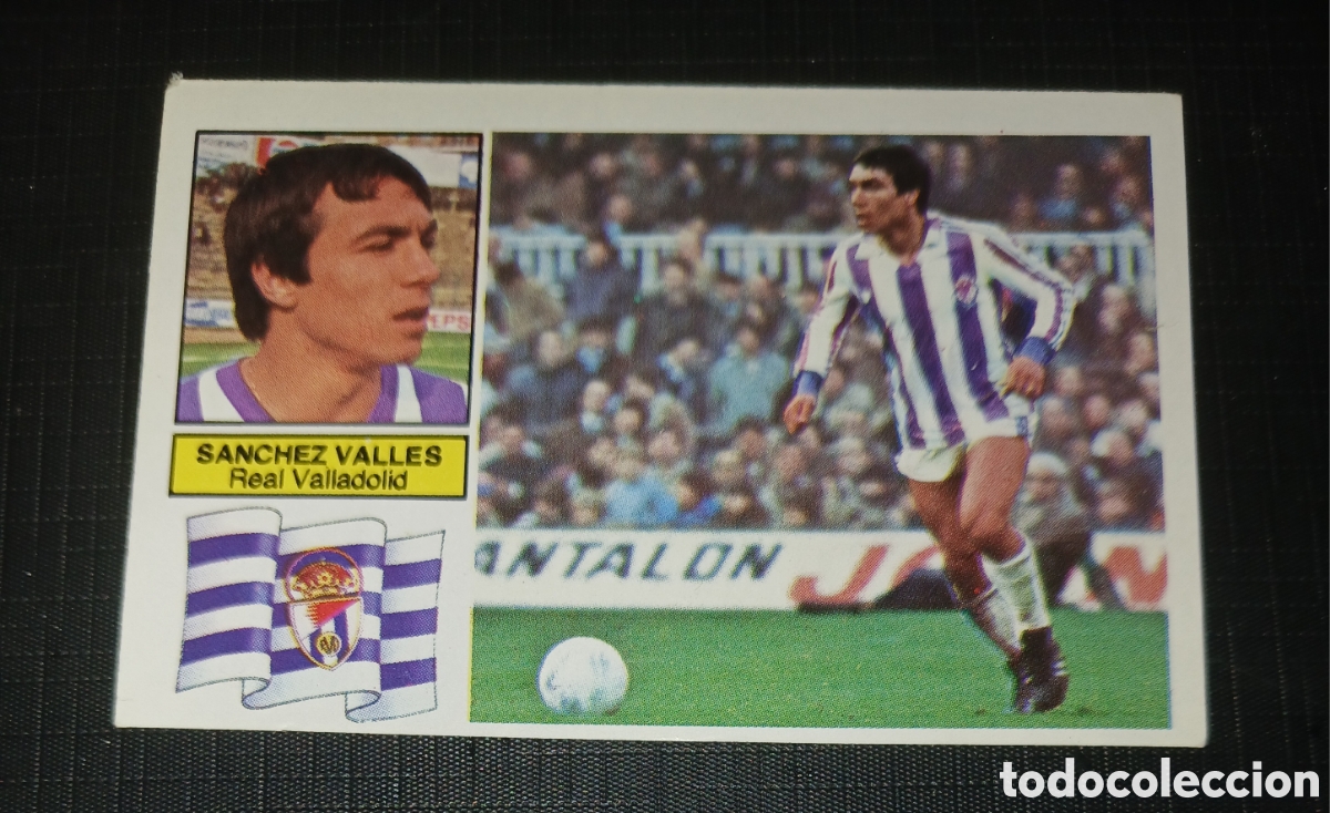 Football Stickers: Cromo Sanchez Valles Real Valladolid Ed. Este Liga 1982 1983 82-83 Sin pegar, nunca pegado