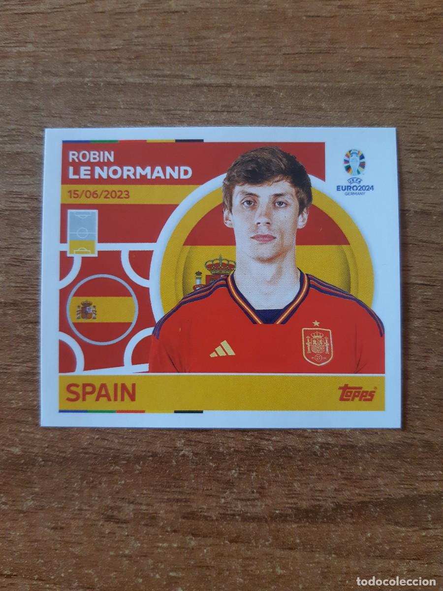 Football Stickers: ESP 8 ROBIN LE NORMAND ESPA&Ntilde;A EURO 2024 TOPPS STICKERS EUROCOPA ALEMANIA 2024. NUEVO SIN PEGAR