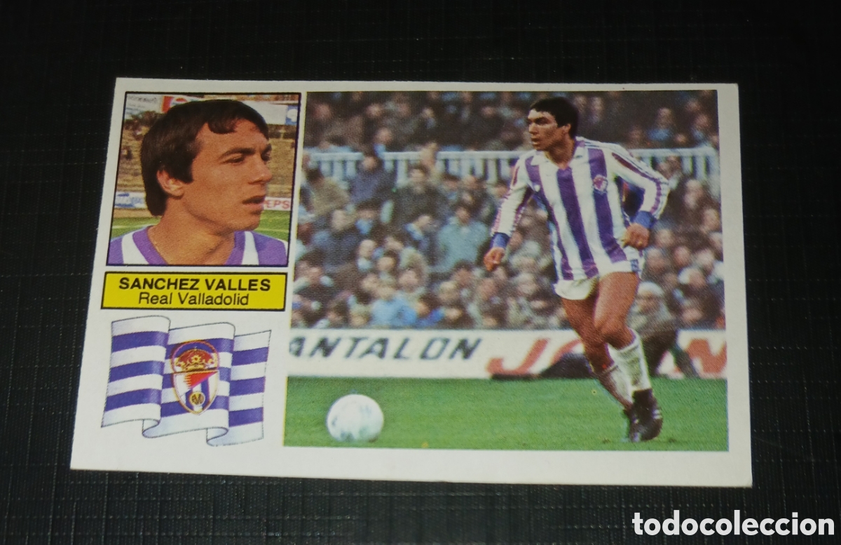 Football Stickers: Cromo Sanchez Valles Real Valladolid Ed. Este Liga 1982 1983 82-83 Sin pegar, nunca pegado