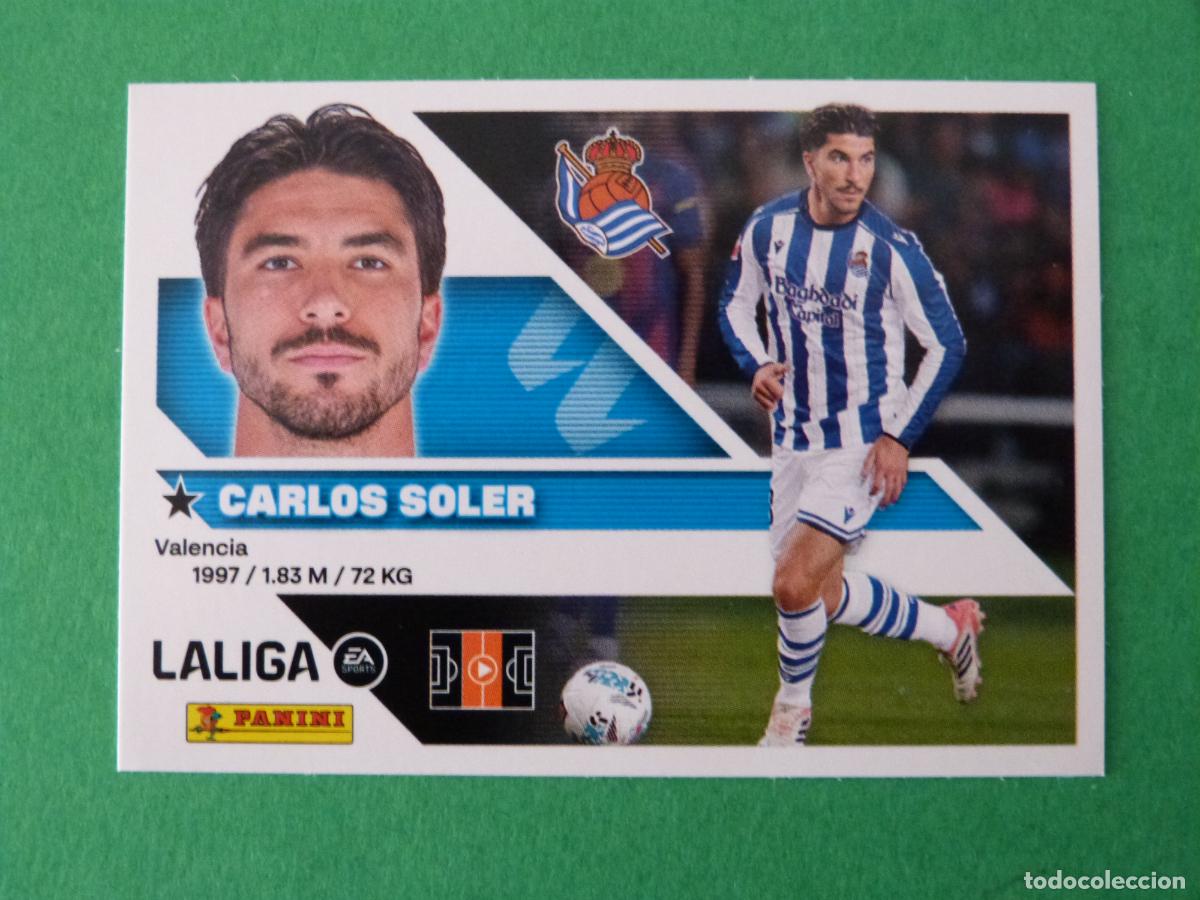 Cromos de f&uacute;tbol: CROMO FUTBOL CARLOS SOLER REAL SOCIEDAD SIN PEGAR N&ordm; 14 LIGA ESTE 2026-2027/26-27