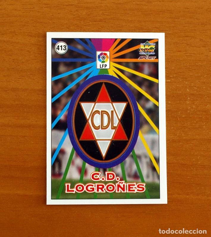 Cromos de f&uacute;tbol: Logro&ntilde;&eacute;s - N&ordm; 413 Escudo-Plantilla - Mundicromo Las Fichas de la Liga 1998-1999-98-99