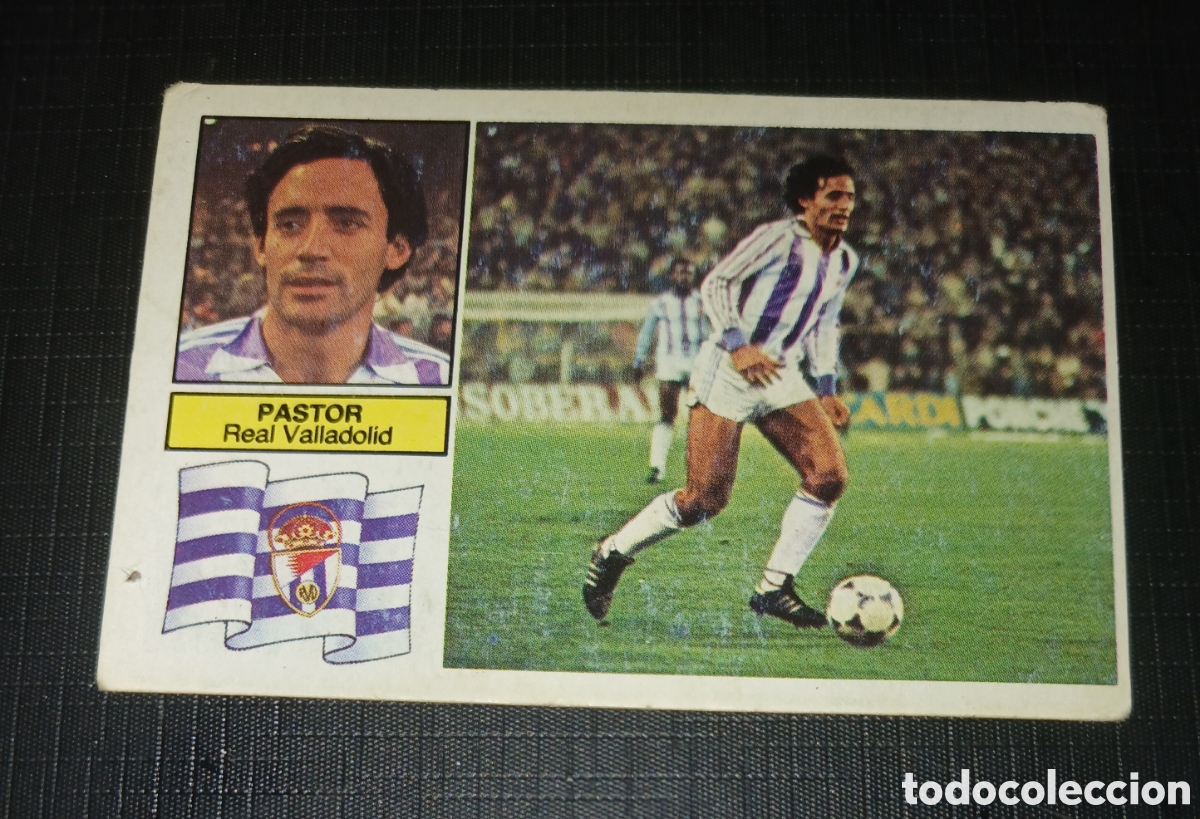 Fu&szlig;ball-Sticker: Cromo baja Pastor Real Valladolid Ed. Este Liga 1982 1983 82-83 Sin pegar, nunca pegado