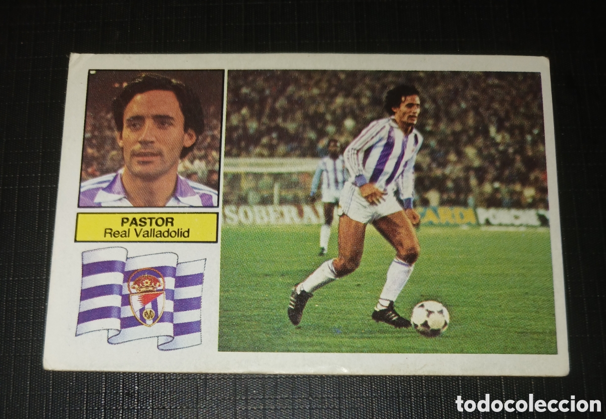 Fu&szlig;ball-Sticker: Cromo baja Pastor Real Valladolid Ed. Este Liga 1982 1983 82-83 Sin pegar, nunca pegado