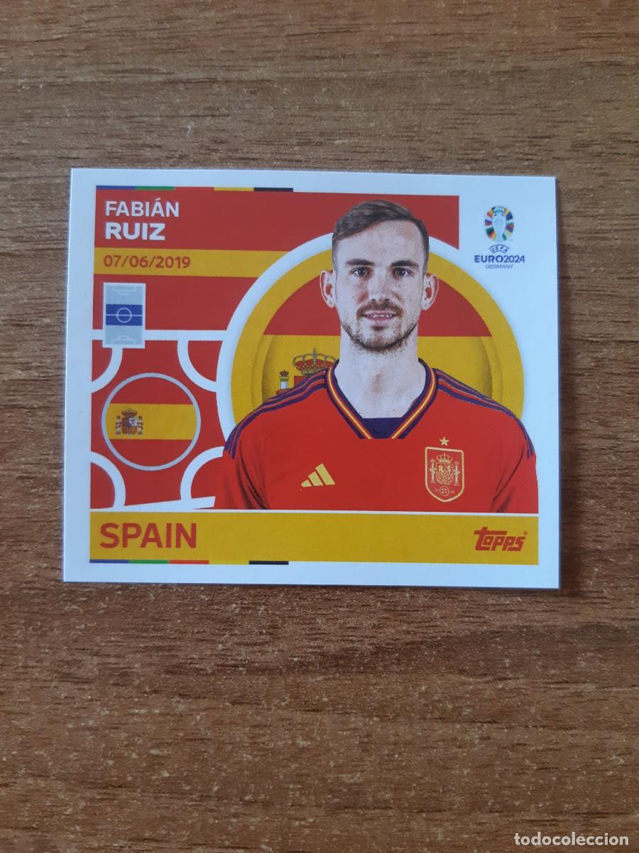 Cromos de f&uacute;tbol: ESP 14 FABI&Aacute;N RU&Iacute;Z ESPA&Ntilde;A EURO 2024 TOPPS STICKERS EUROCOPA ALEMANIA 2024. NUEVO SIN PEGAR