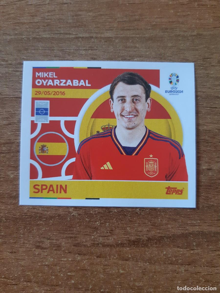 Cromos de f&uacute;tbol: ESP 16 MIKEL OYARZABAL ESPA&Ntilde;A EURO 2024 TOPPS STICKERS EUROCOPA ALEMANIA 2024. NUEVO SIN PEGAR