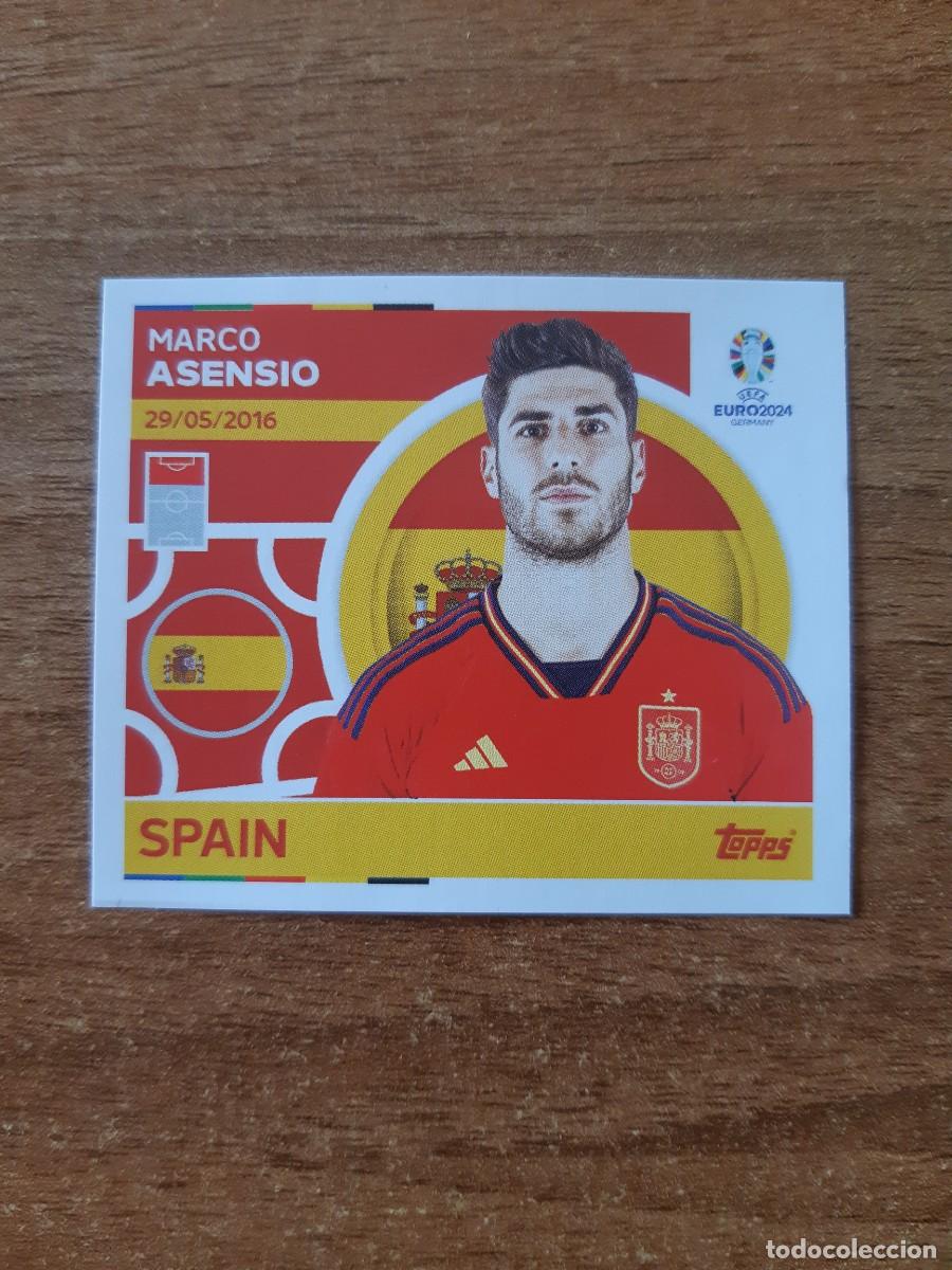 Cromos de f&uacute;tbol: ESP 17 MARCO ASENSIO ESPA&Ntilde;A EURO 2024 TOPPS STICKERS EUROCOPA ALEMANIA 2024. NUEVO SIN PEGAR