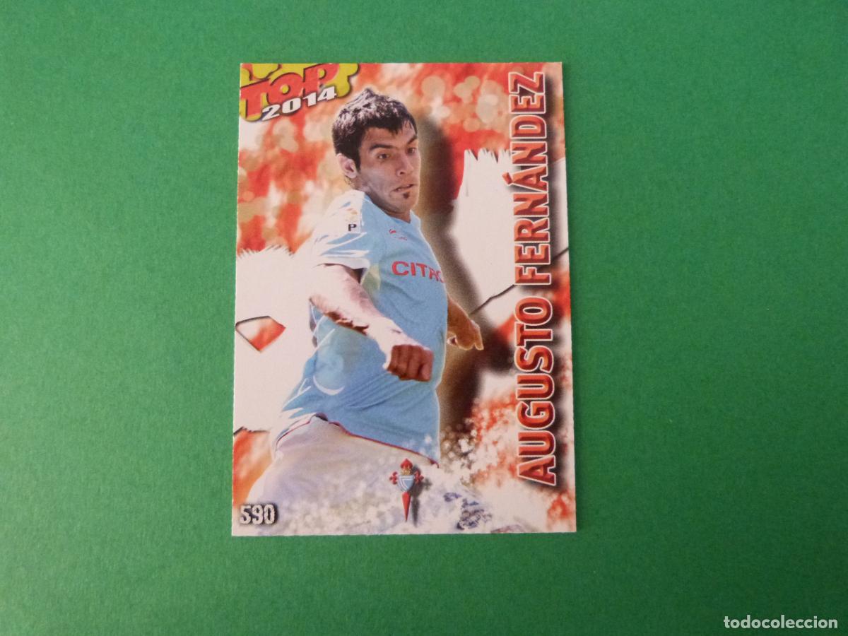 Fu&szlig;ball-Sticker: TRADING CARD FUTBOL AUGUSTO FERNANDEZ CELTA DE VIGO 590 FICHAS LIGA TOP MUNDICROMO 2013-2014/13-14