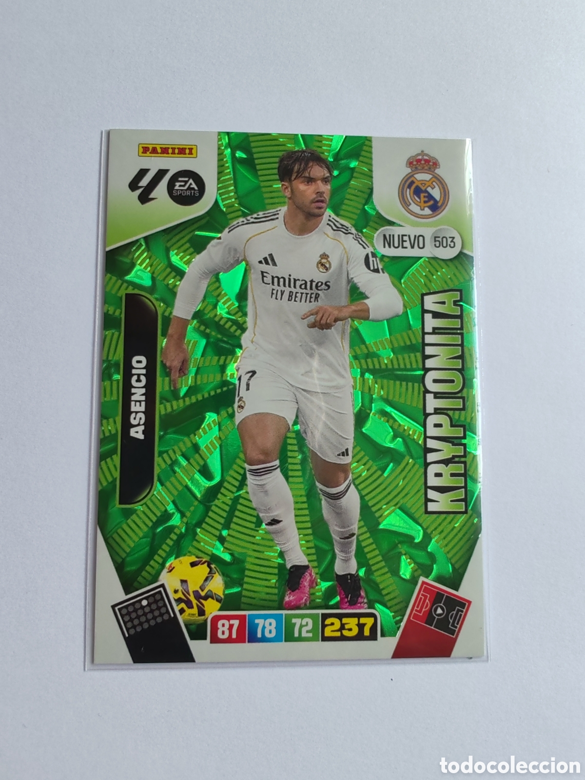 Cromos de f&uacute;tbol: Cromo Adrenalyn Asencio Kryptonita 2025-2026