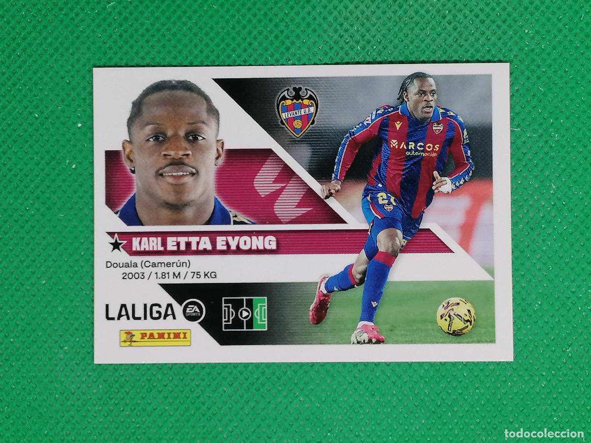 Cartes &agrave; collectionner de Football: 19 ETTA EYONG LEVANTE ⚽ PANINI LIGA ESTE 26 27 2026 2027 ⚽