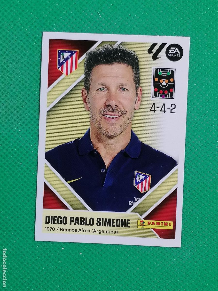 Cartes &agrave; collectionner de Football: 2 CHOLO SIMEONE ATLETICO DE MADRID ⚽ PANINI LIGA ESTE 26 27 2026 2027 ⚽