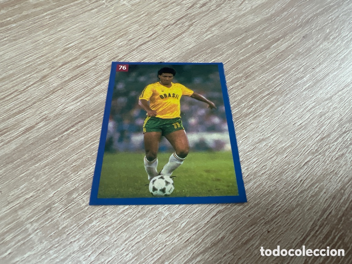 Football Stickers: 1994 Romario Brasil # 76 mundo deportivo sin pegar