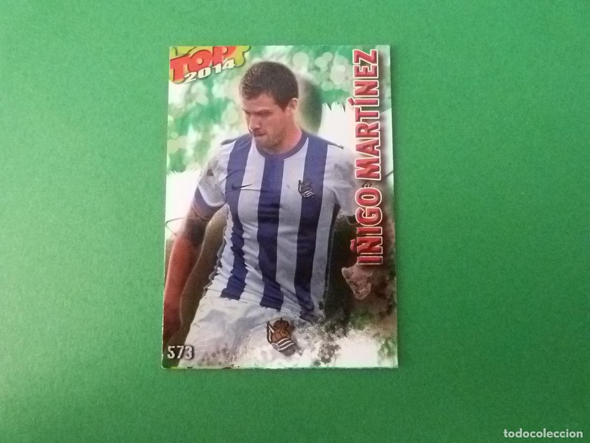 Fu&szlig;ball-Sticker: TRADING CARD FUTBOL I&Ntilde;IGO MARTINEZ REAL SOCIEDAD N&ordm; 573 FICHAS LIGA TOP MUNDICROMO 2013-2014/13-14