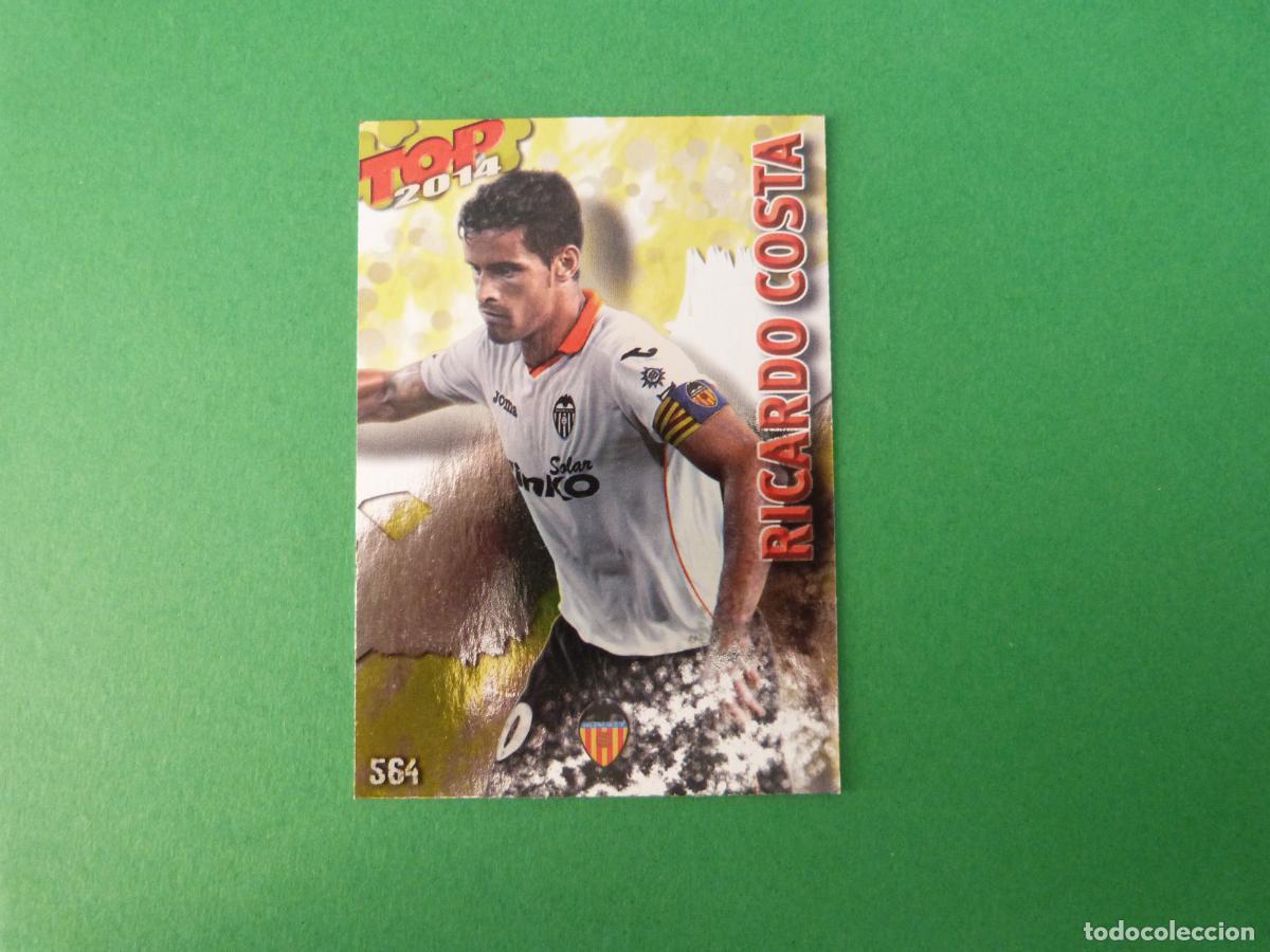 Fu&szlig;ball-Sticker: TRADING CARD FUTBOL RICARDO COSTA VALENCIA BRILLO N&ordm; 564 FICHAS LIGA TOP MUNDICROMO 2013-2014/13-14