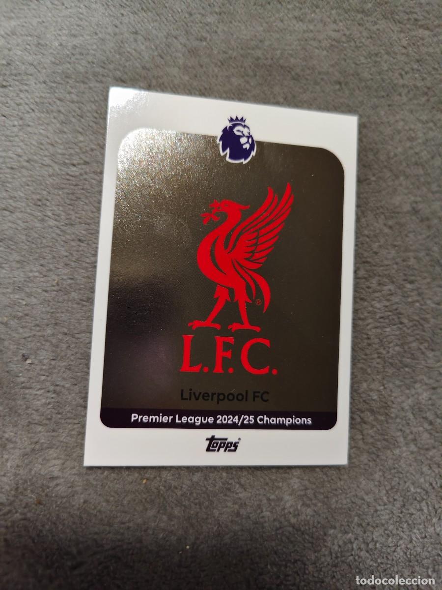 Cromos de Futebol: 163 PREMIER LEAGUE 2025 26 BADGE ESCUDO LIVERPOOL TOPPS 25 2026 TRADING CARDS AAL