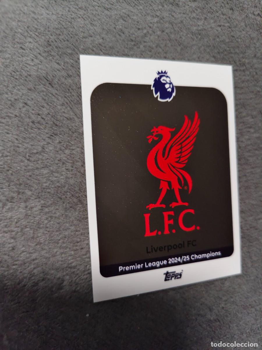 Cromos de Futebol: 163 PREMIER LEAGUE 2025 26 BADGE ESCUDO LIVERPOOL TOPPS 25 2026 TRADING CARDS AAL