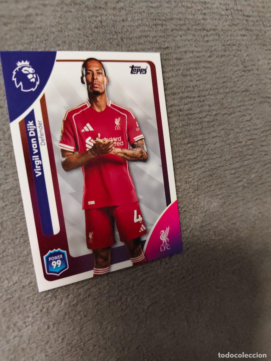 Cromos de Futebol: 165 PREMIER LEAGUE 2025 26 VIRGIL VAN DIJK LIVERPOOL TOPPS 25 2026 TRADING CARDS AAL