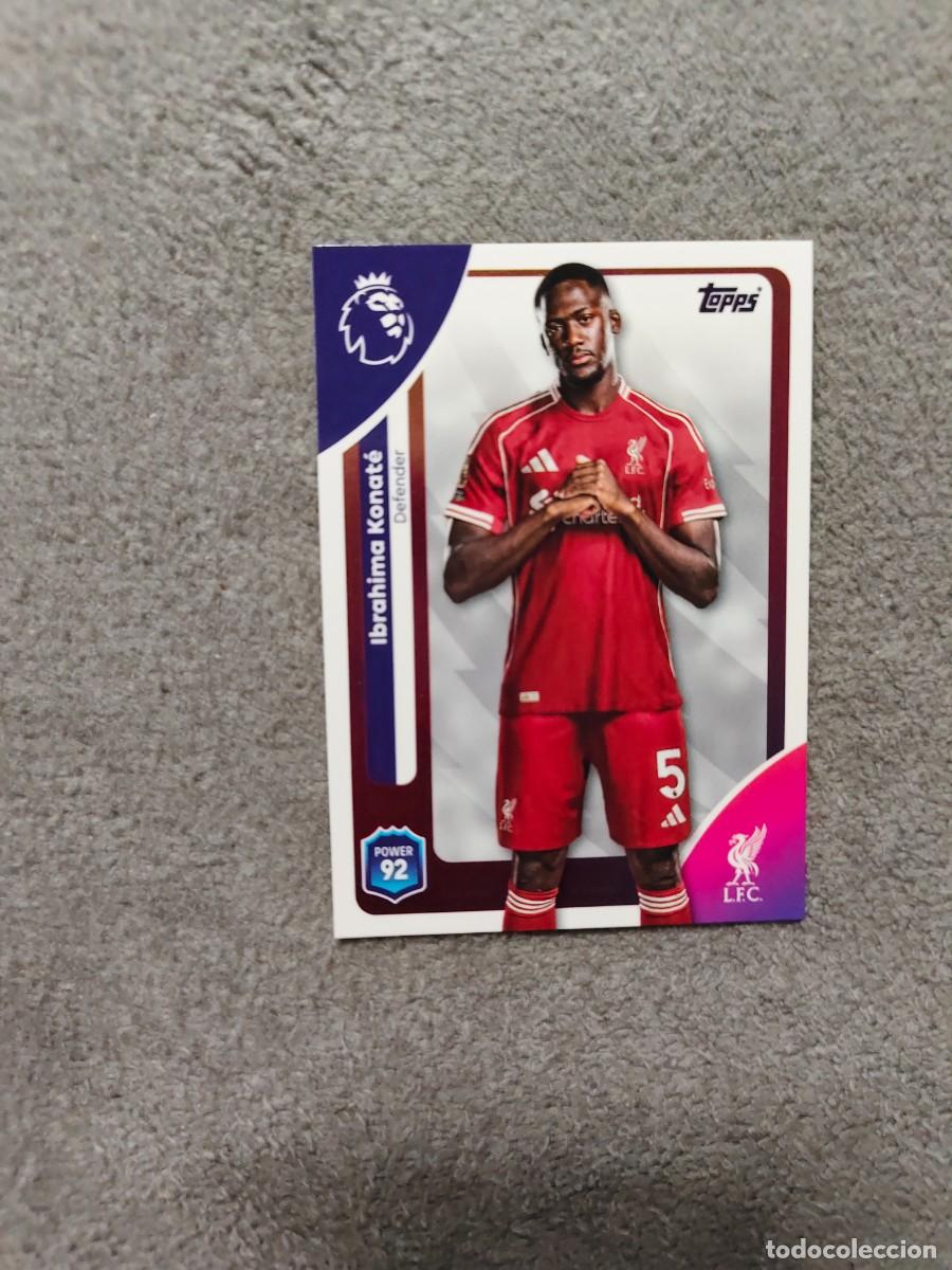 Cromos de Futebol: 166 PREMIER LEAGUE 2025 26 IBRAHIMA KONAT&Eacute; LIVERPOOL TOPPS 25 2026 TRADING CARDS AAL