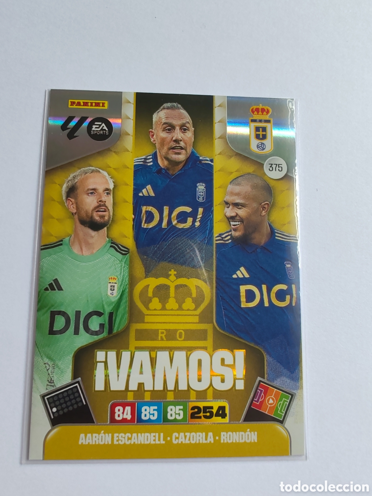 Fu&szlig;ball-Sticker: Cromo Adrenalyn Vamos Real Oviedo 375 2025-2026