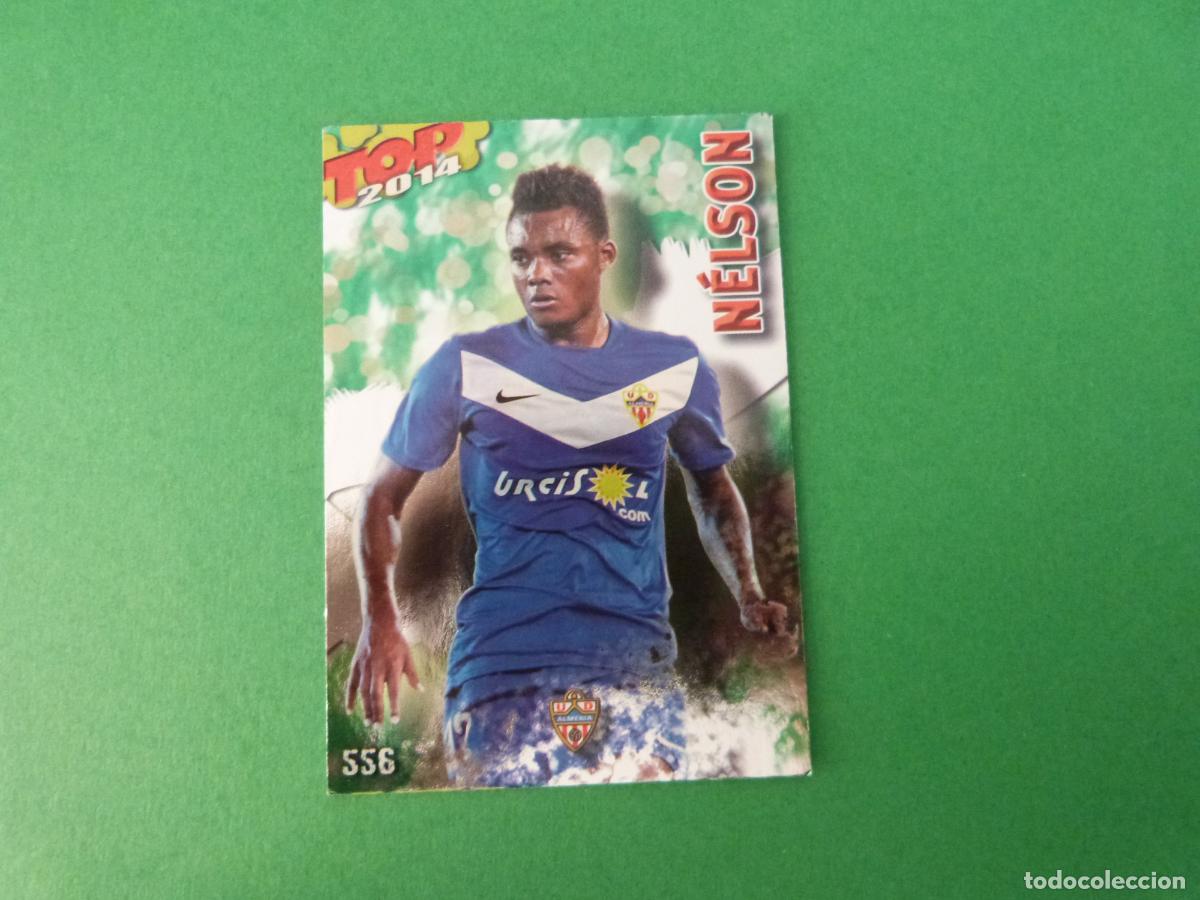 Fu&szlig;ball-Sticker: TRADING CARD FUTBOL NELSON U.D. ALMERIA BRILLO N&ordm; 556 FICHAS LIGA TOP MUNDICROMO 2013-2014/13-14