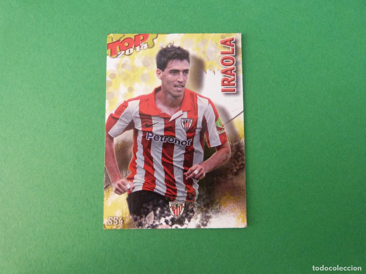 Fu&szlig;ball-Sticker: TRADING CARD FUTBOL IRAOLA ATH. BILBAO BRILLO N&ordm; 554 FICHAS LIGA TOP MUNDICROMO 2013-2014/13-14