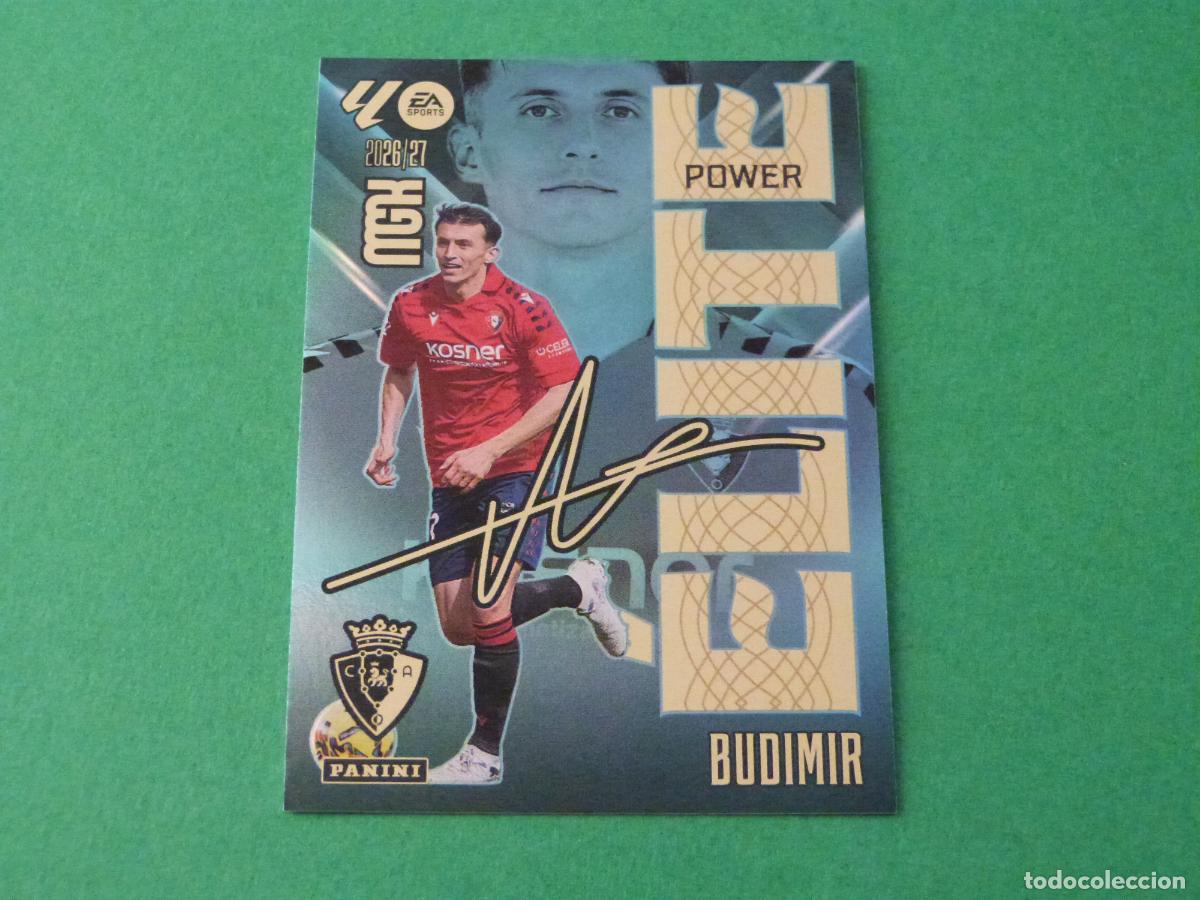 Cromos de f&uacute;tbol: TRADING CARD FUTBOL BUDIMIR AT.OSASUNA N&ordm; 3 ELITE POWER LIGA MEGACRACKS 2026-2027/26-27