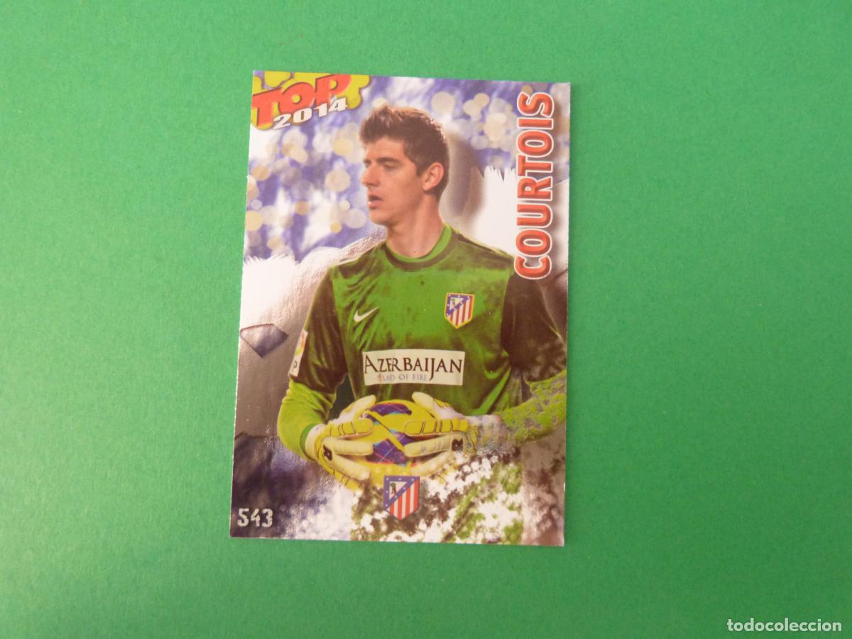Cromos de f&uacute;tbol: TRADING CARD FUTBOL COURTOIS ATLETICO DE MADRID N&ordm; 543 FICHAS LIGA TOP MUNDICROMO 2013-2014/13-14