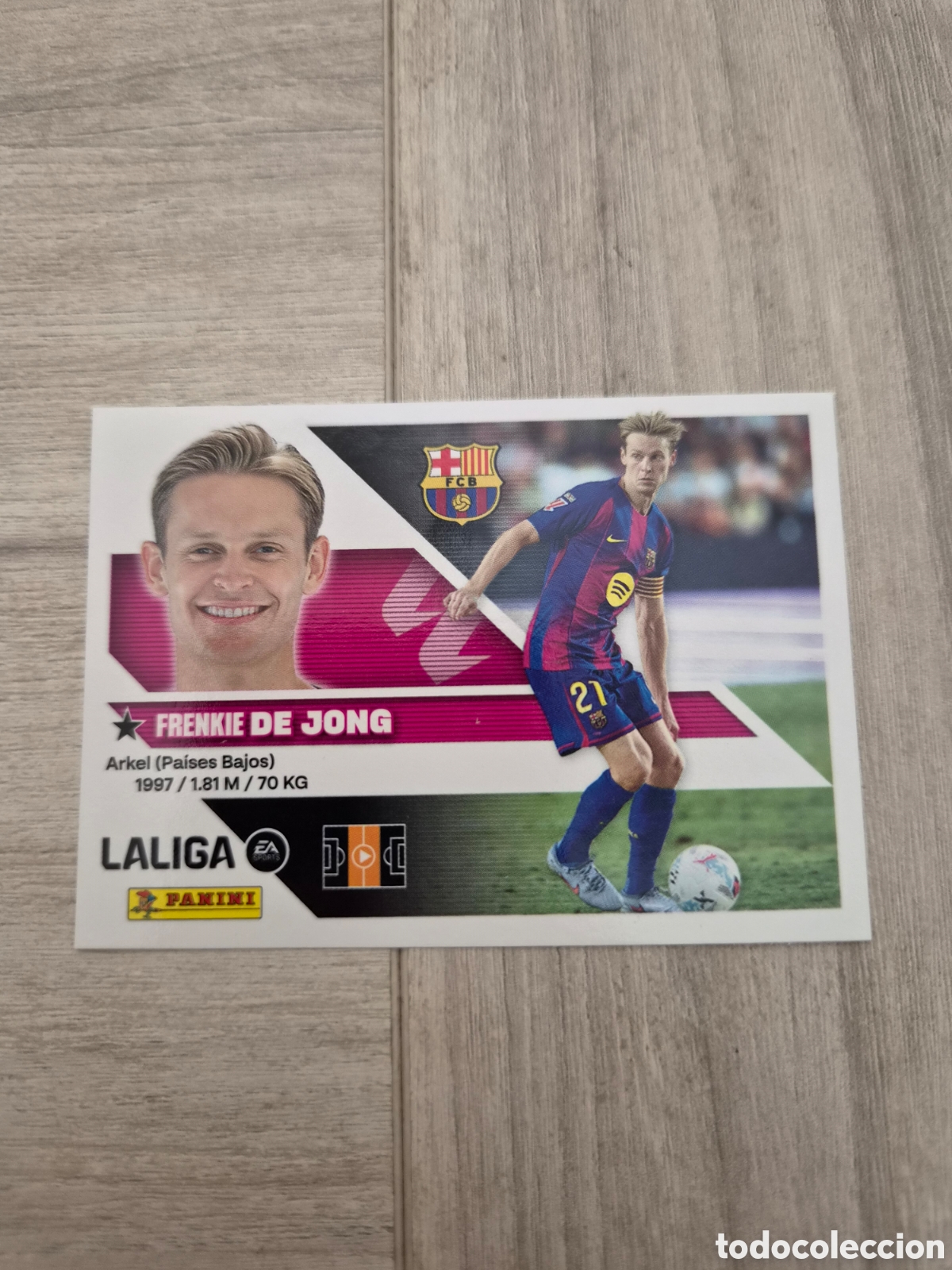 Cromos de f&uacute;tbol: N&deg;12 FC Barcelona De Jong Liga Este 26/27