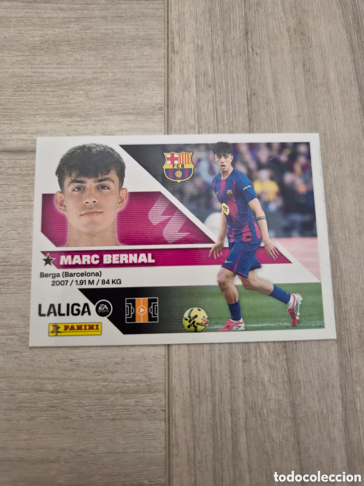 Cromos de f&uacute;tbol: N&deg;14 FC Barcelona Marc Bernal Liga Este 26/27