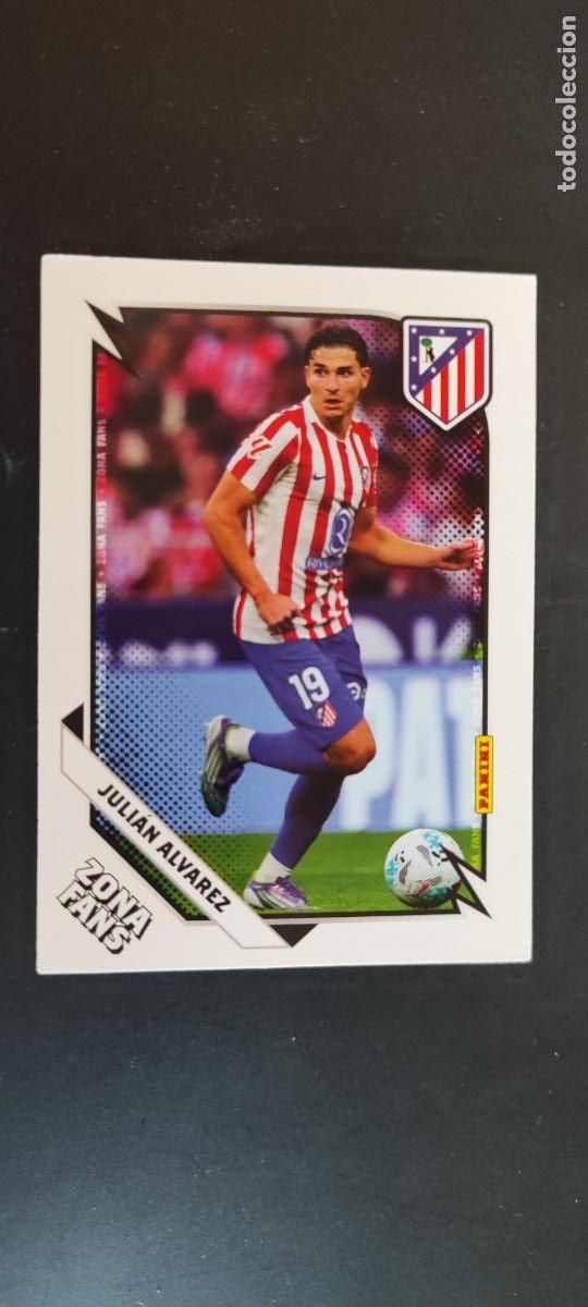 Figurine di Calcio: PANINI CLUB 25/26 AT MADRID CARD ZONA FANS JULIAN ALVAREZ # 42