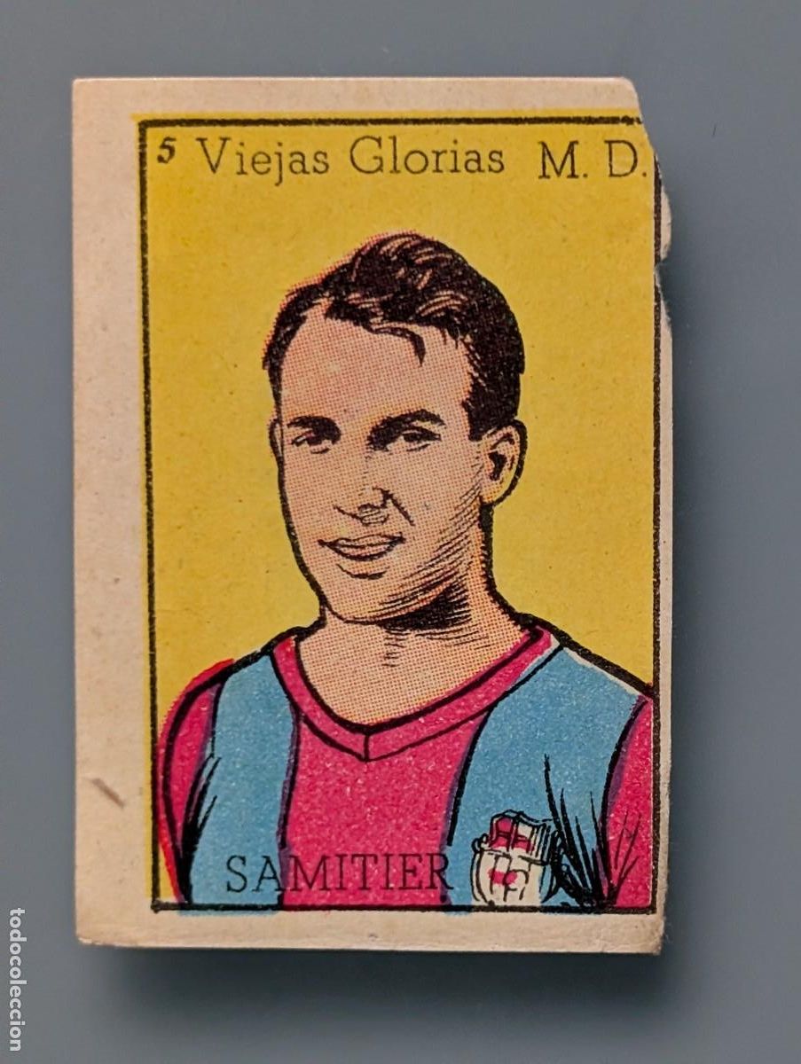 Cromos de f&uacute;tbol: MUY DIFICIL CROMO SAMITIER FC BARCELONA TOP STAR ASES DEL FUTBOL 1943 1944 43-44 BRUGUERA CULTURA