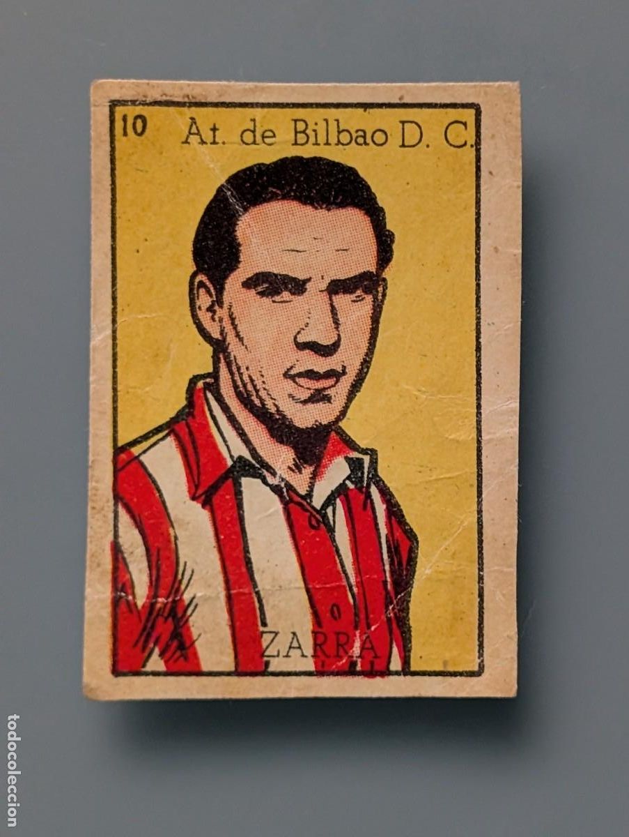 Cromos de f&uacute;tbol: MUY DIFICIL CROMO ZARRA ATHLETIC BILBAO TOP STAR ASES DEL FUTBOL 1943 1944 43-44 BRUGUERA VIZCAYA