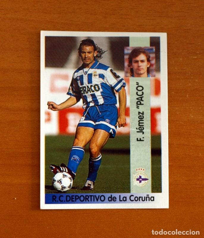 Cromos de f&uacute;tbol: Deportivo La Coru&ntilde;a -N&ordm; 133 Paco J&eacute;mez -Editorial Panini Liga 1996-1997-96-97 -Nunca Pegado