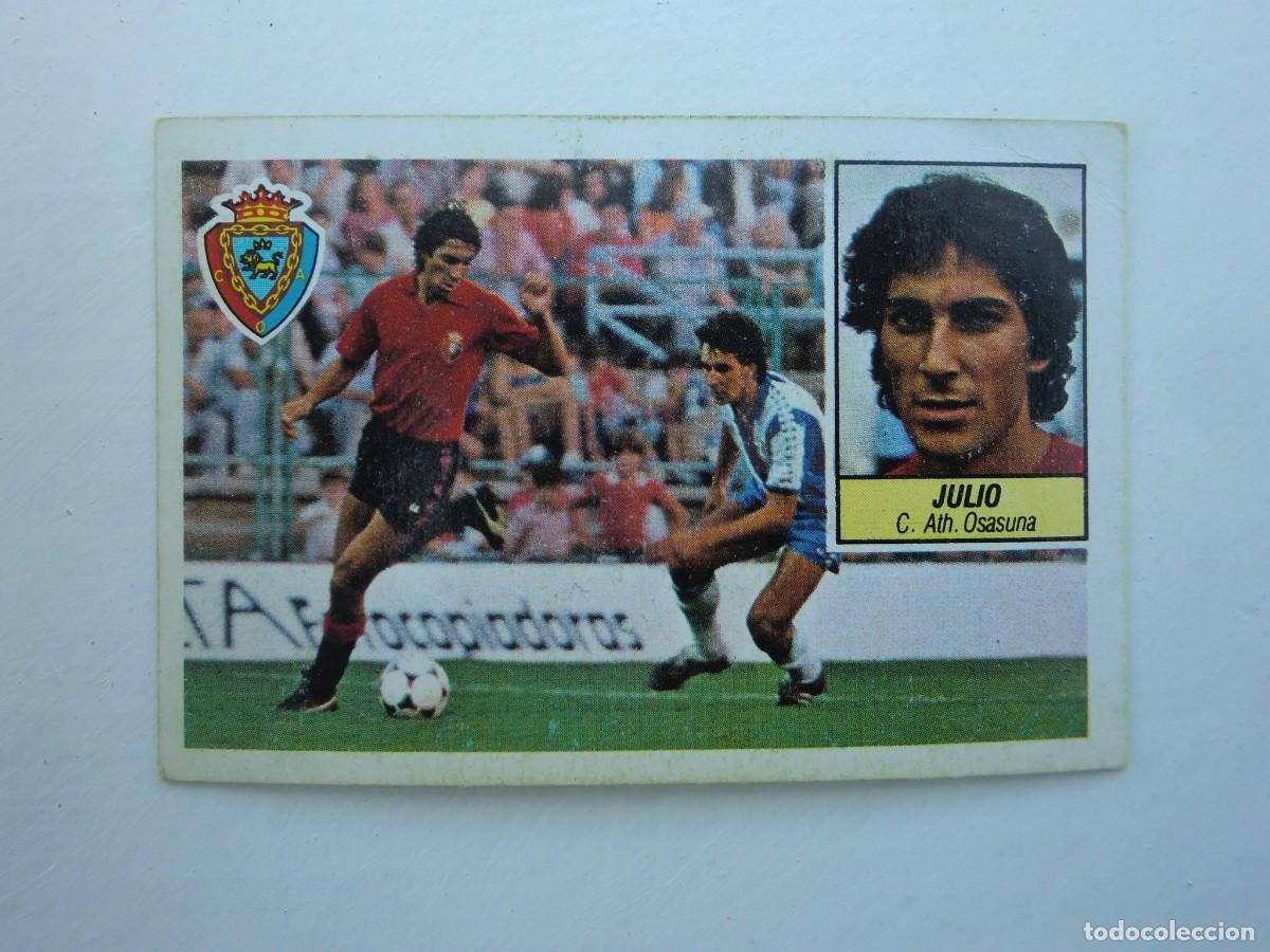Figurine di Calcio: Cromo de f&uacute;tbol LIGA ESTE 84-85 1984-1985: JULIO (Osasuna), baja