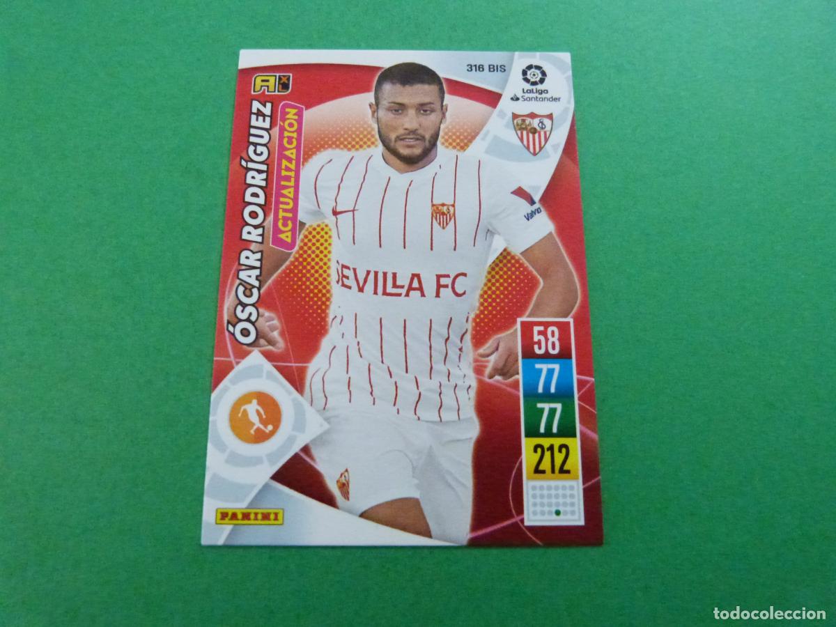 Cromos de Futebol: TRADING CARD FUTBOL OSCAR RODRIGUEZ SEVILLA F.C. N&ordm; 316 BIS LIGA ADRENALYN XL 2021-2022/21-22 PANINI