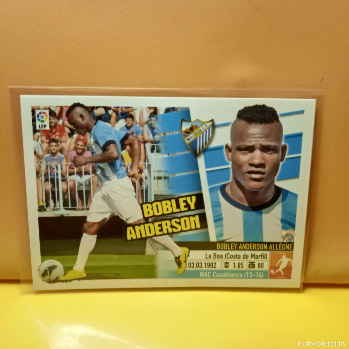 Cromos de Futebol: EDICIONES ESTE: 2013 2014 13 14 M&Aacute;LAGA C.F BOBLEY ANDERSON 13A 13 A