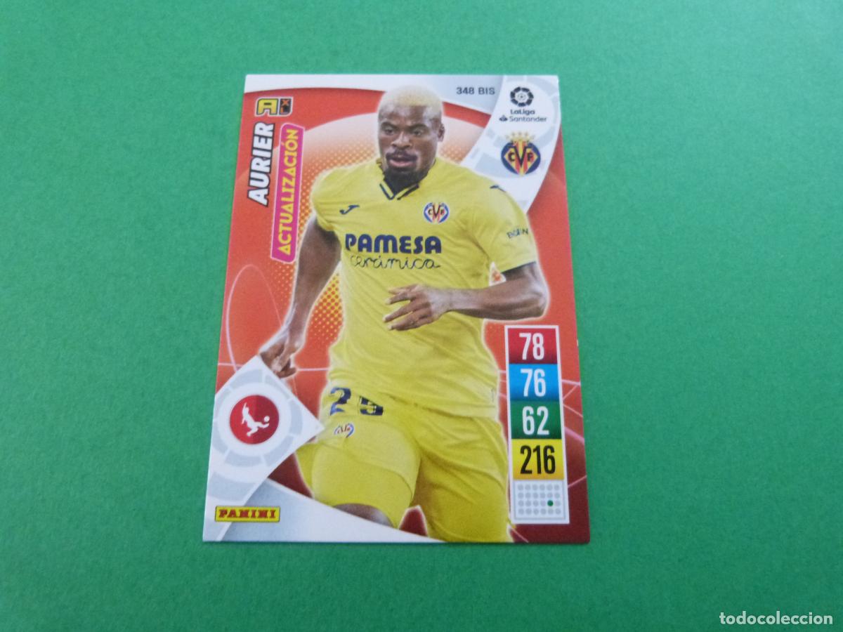 Cromos de f&uacute;tbol: TRADING CARD FUTBOL AURIER VILLARREAL C.F. N&ordm; 348 BIS LIGA ADRENALYN XL 2021-2022/21-22 PANINI
