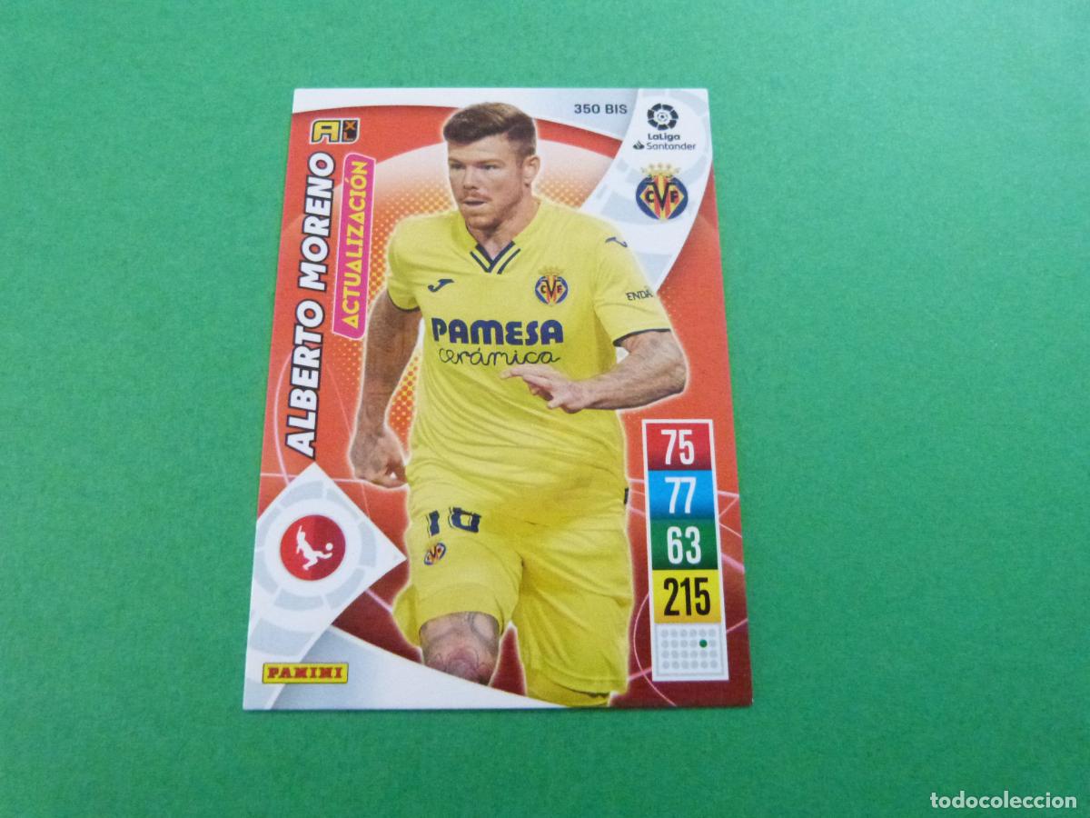 Cromos de Futebol: TRADING CARD FUTBOL ALBERTO MORENO VILLARREAL CF N&ordm; 350 BIS LIGA ADRENALYN XL 2021-2022/21-22 PANINI