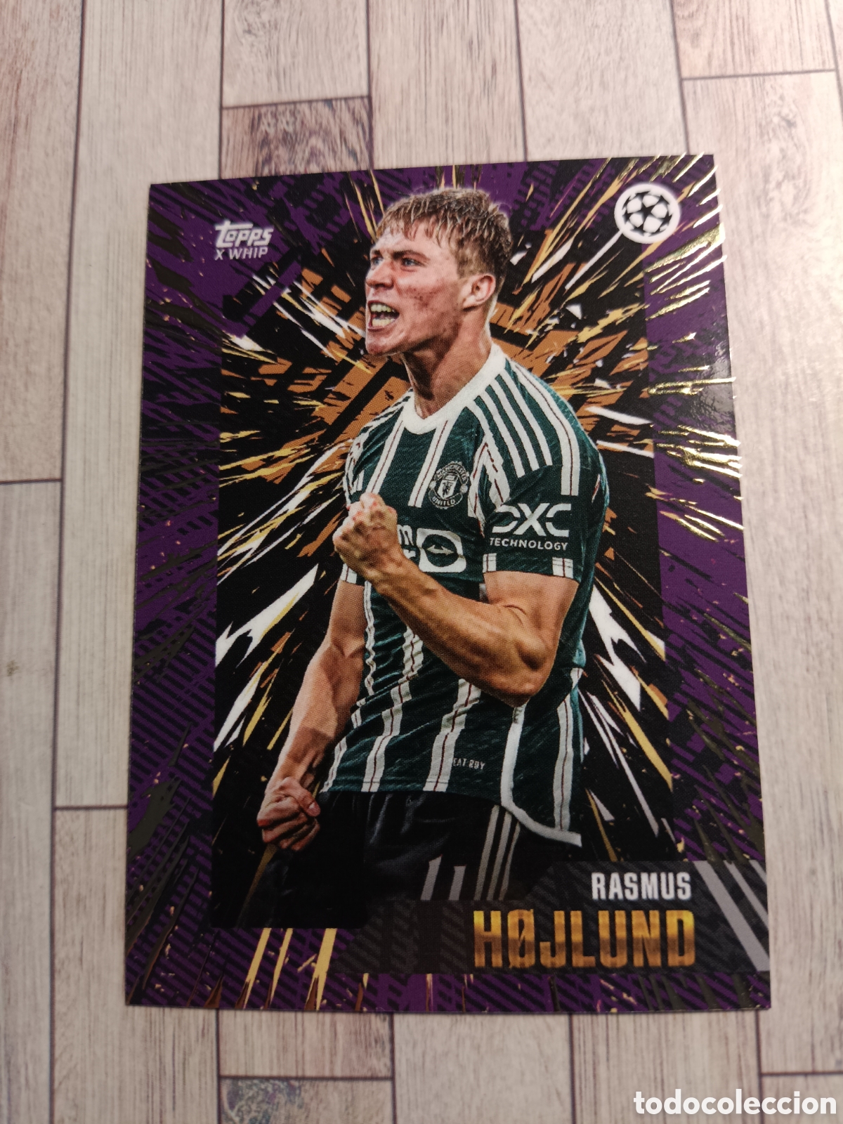 Football Stickers: RASMUS HOJLUND X WHIP MANCHESTER UNITED TOPPS 2023