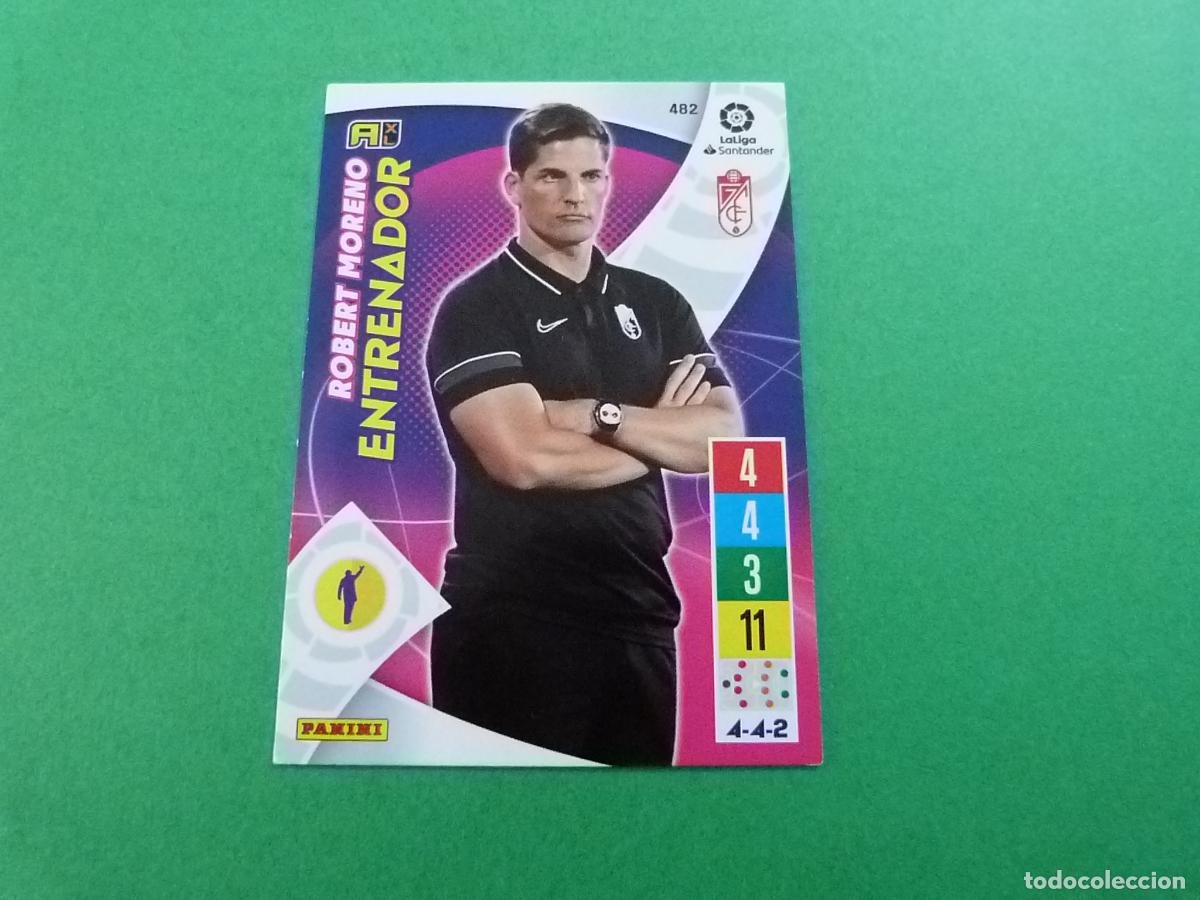 Football Stickers: TRADING CARD FUTBOL ROBERT MORENO GRANADA C.F. N&ordm; 482 LIGA ADRENALYN XL 2021-2022/21-22 PANINI