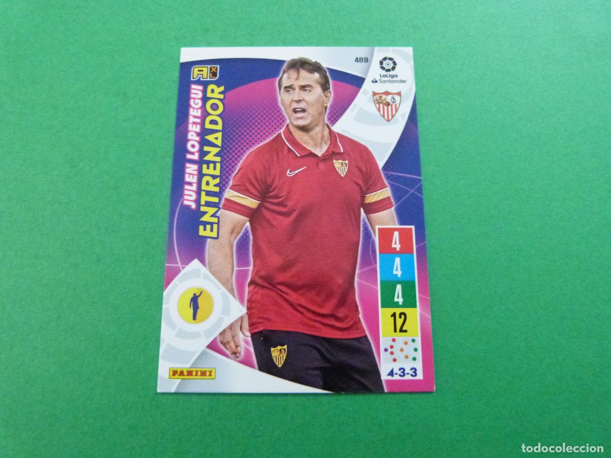 Football Stickers: TRADING CARD FUTBOL JULEN LOPETEGUI SEVILLA F.C. N&ordm; 489 LIGA ADRENALYN XL 2021-2022/21-22 PANINI