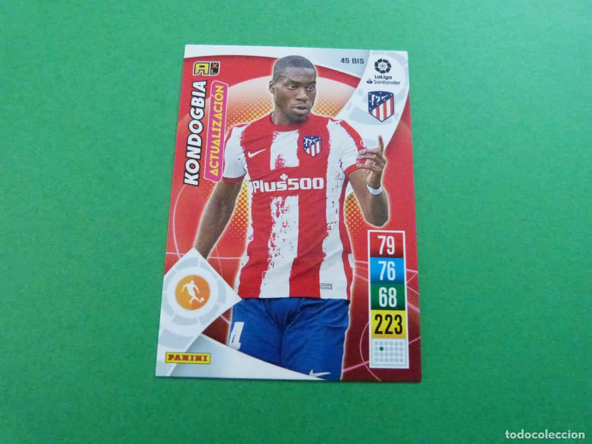 Cromos de f&uacute;tbol: TRADING CARD FUTBOL KONDOGBIA ATLETICO DE MADRID N&ordm; 45 BIS LIGA ADRENALYN XL 2021-2022/21-22 PANINI